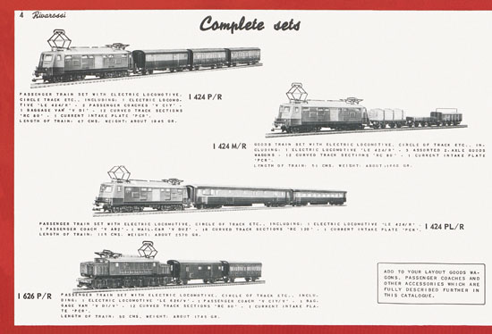 Seite 14 Rivarossi Katalog 1954