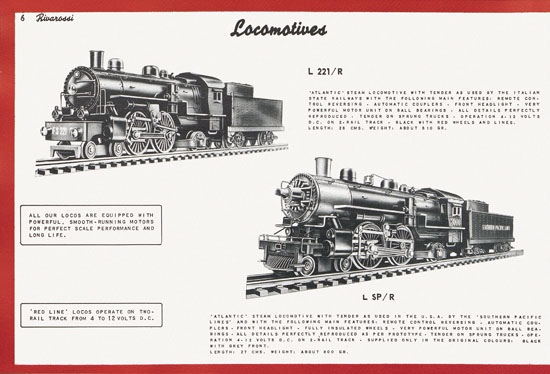 Seite 16 Rivarossi Katalog 1954