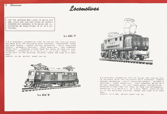 Seite 18 Rivarossi Katalog 1954