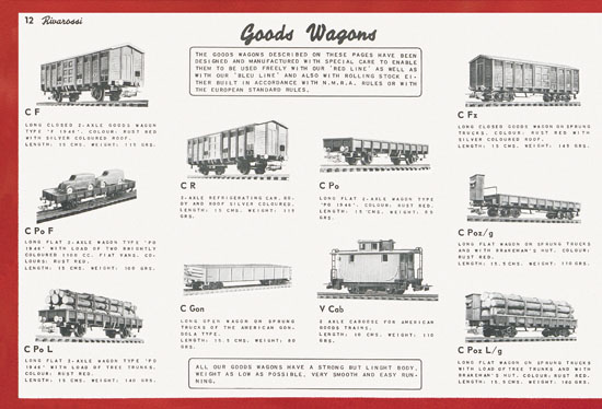 Seite 22 Rivarossi Katalog 1954