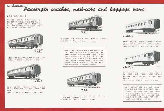 Seite 24 Rivarossi Katalog 1954