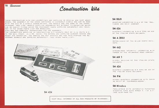 Seite 28 Rivarossi Katalog 1954