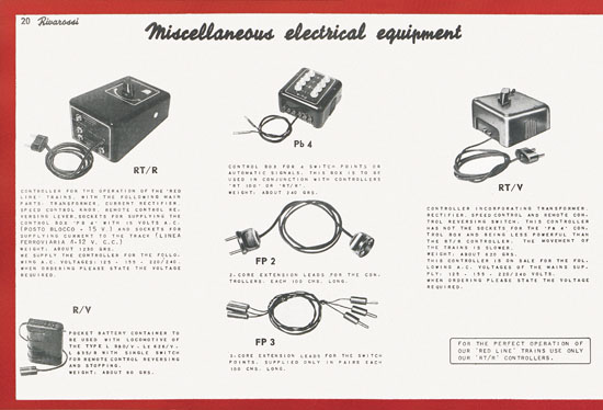 Seite 30 Rivarossi Katalog 1954