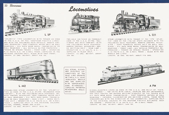 Seite 32 Rivarossi Katalog 1954