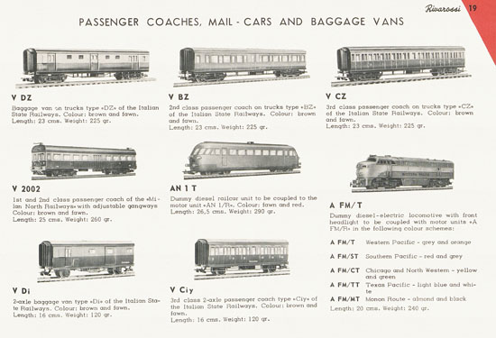 Rivarossi catalogue 1956