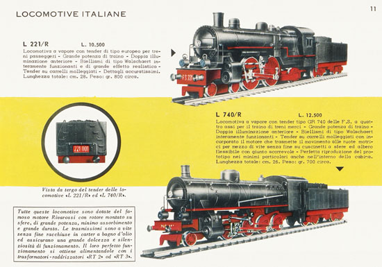 Rivarossi catalogo 1958