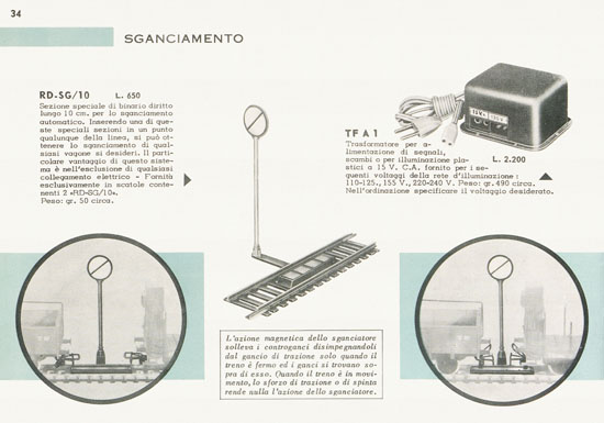 Rivarossi catalogo 1958