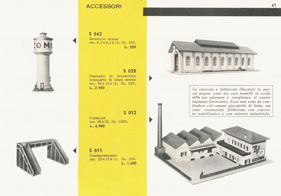 Rivarossi catalogo 1958