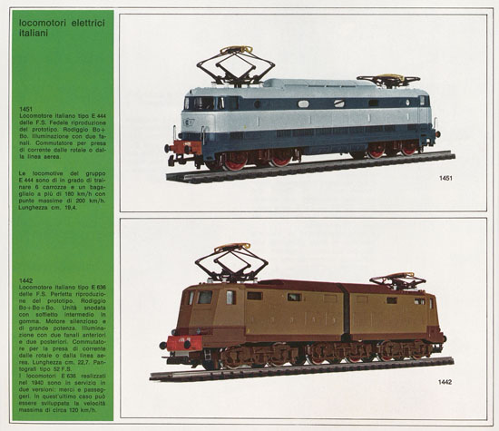 Rivarossi catalogo 1971-1972