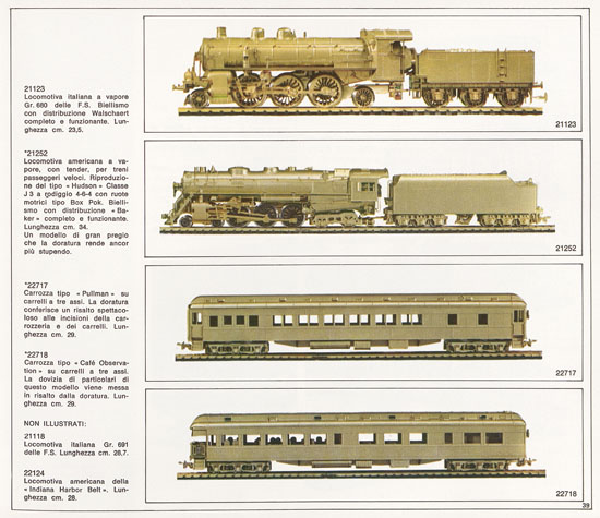 Rivarossi catalogo 1971-1972