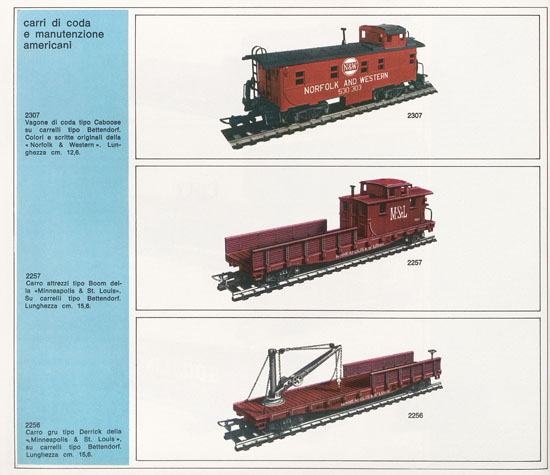 Rivarossi catalogo 1971-1972