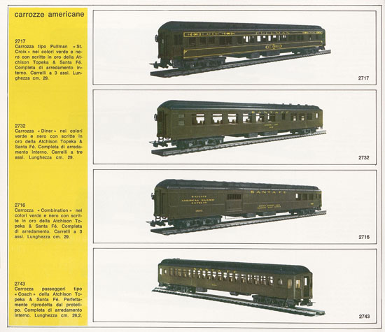 Rivarossi catalogo 1971-1972