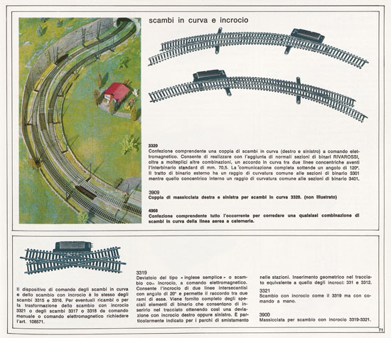 Rivarossi catalogo 1971-1972