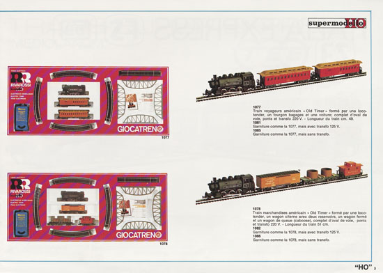 Seite 3 Rivarossi catalogue nouveautes 1975