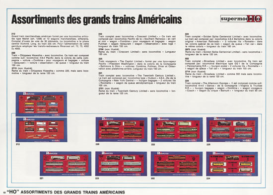 Seite 10 Rivarossi catalogue nouveautes 1975
