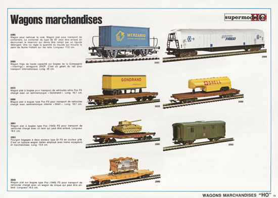 Seite 15 Rivarossi catalogue nouveautes 1975