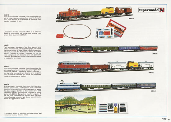 Seite 21 Rivarossi catalogue nouveautes 1975
