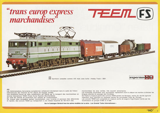 Seite 7 Rivarossi Catalogue des nouveautés et des garnitures 1976