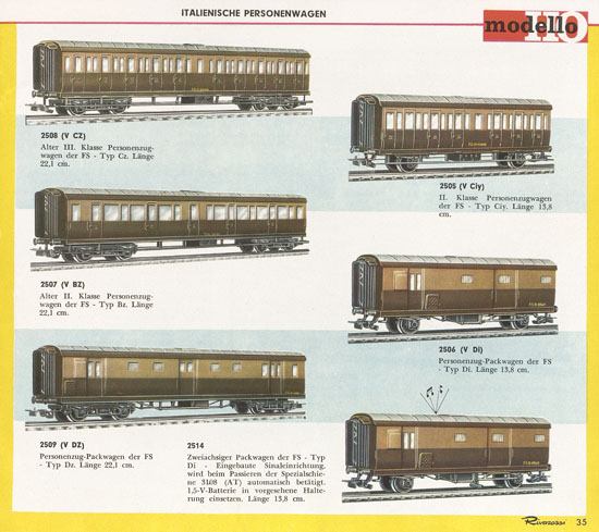 Rivarossi Katalog 1964-1965