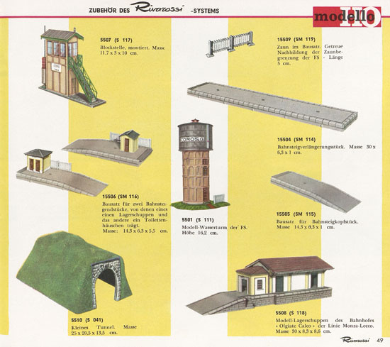 Rivarossi Katalog 1964-1965