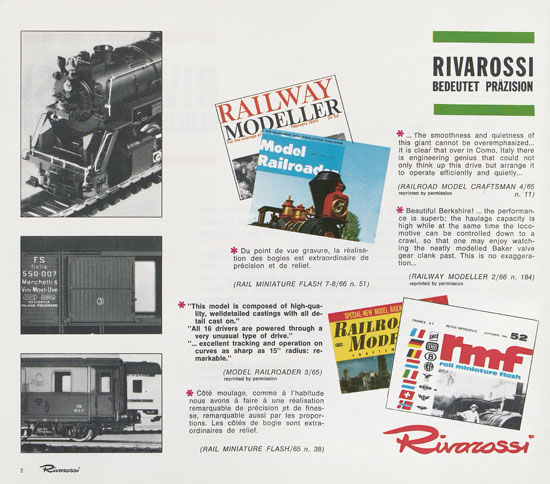 Rivarossi Katalog 1967-1968