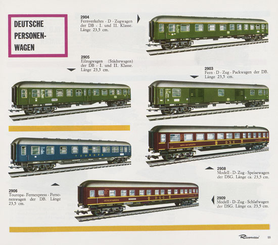 Rivarossi Katalog 1967-1968