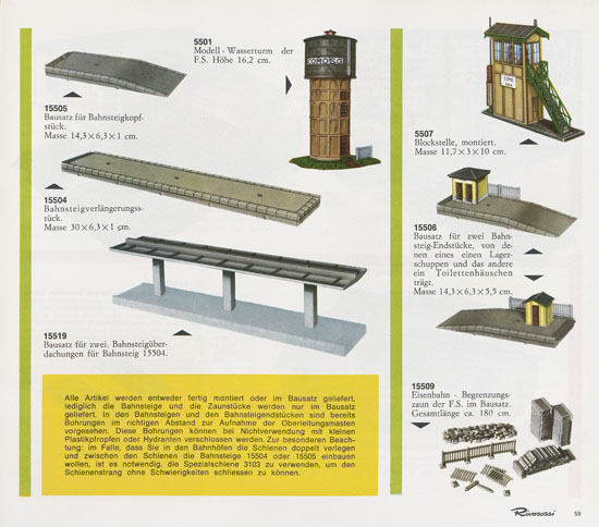 Rivarossi Katalog 1967-1968