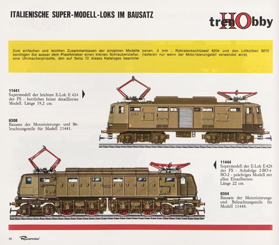 Rivarossi Katalog 1967-1968