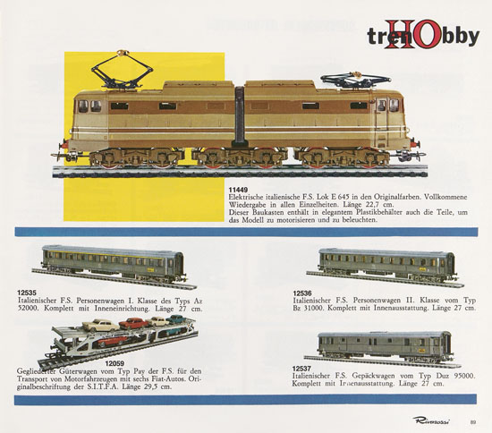 Rivarossi Katalog 1967-1968