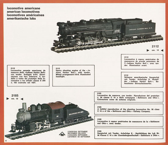 Rivarossi Atlas N-Gauge catalog 1969-1970