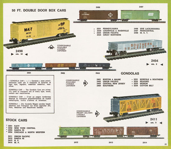 Rivarossi Atlas N-Gauge catalog 1969-1970