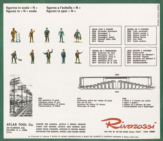 Rivarossi Atlas N-Gauge catalog 1969-1970