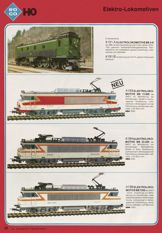 Roco International Katalog 1979