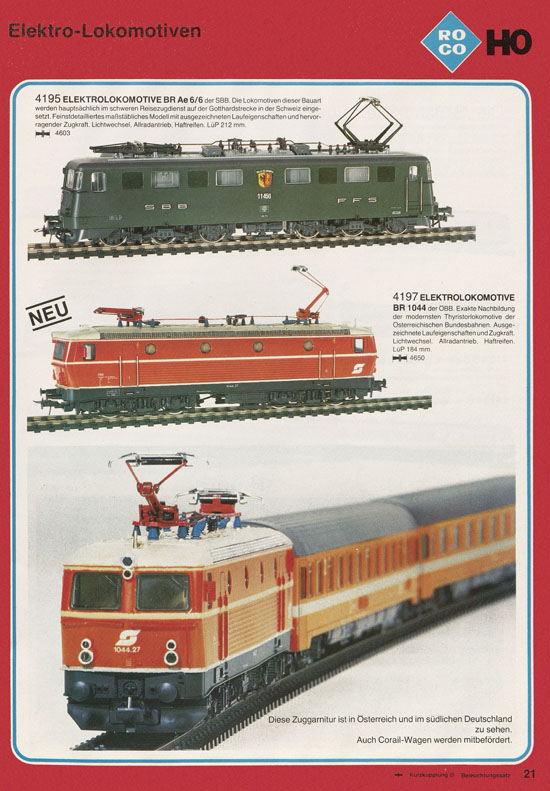 Roco International Katalog 1979