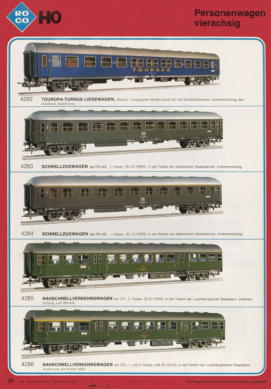 Roco International Katalog 1979