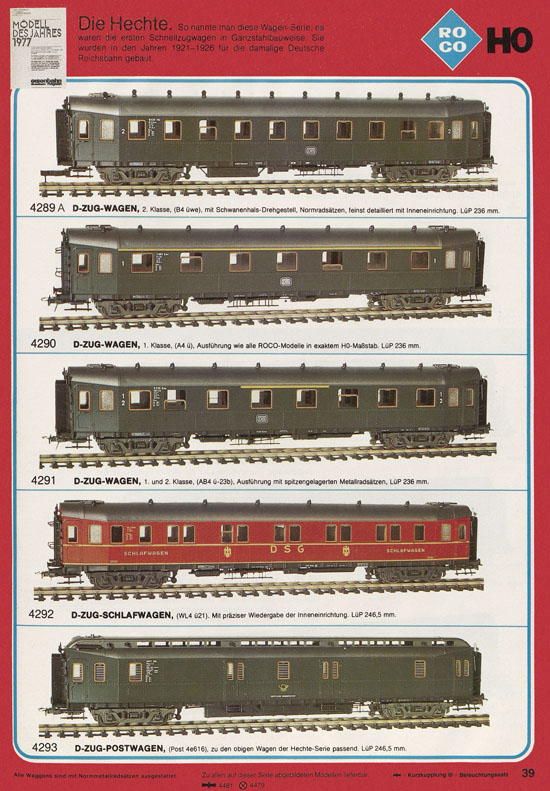 Roco International Katalog 1979