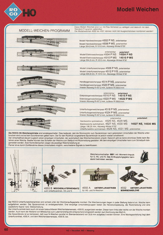 Roco International Katalog 1979