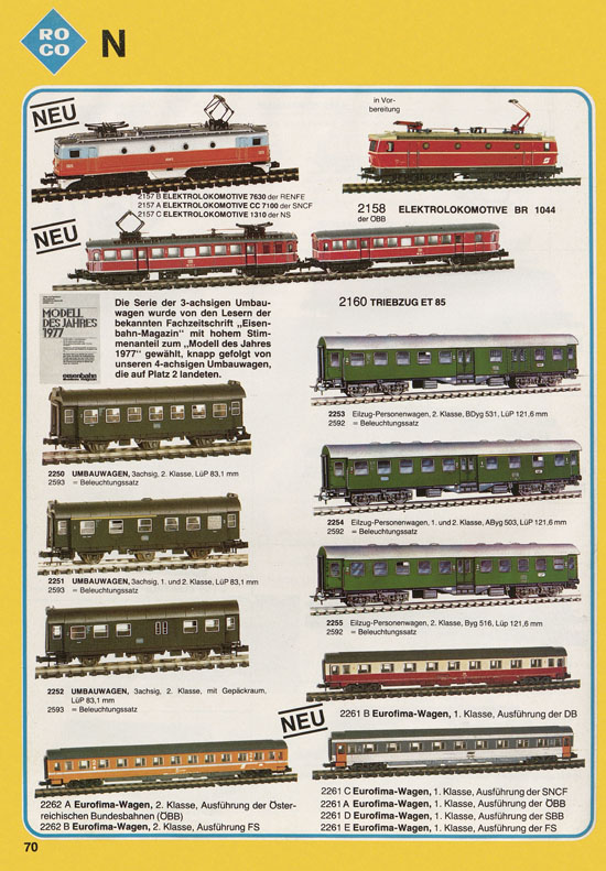 Roco International Katalog 1979