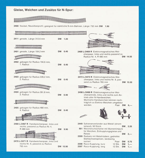 ROCO Katalog 1972