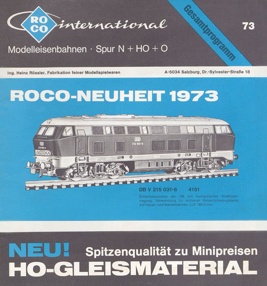 ROCO Katalog 1973