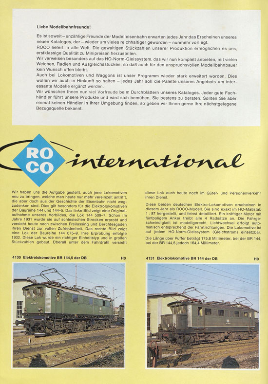 ROCO Katalog 1975