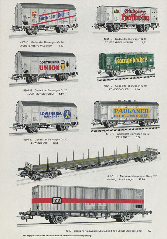 ROCO International Neuheiten 1975-1976