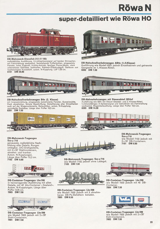 Röwa Katalog 1969-1970