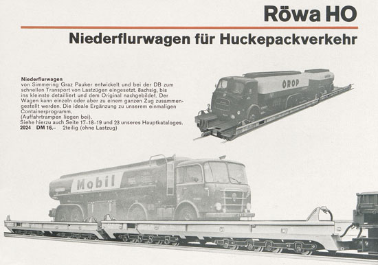 Röwa Neuheiten 1970