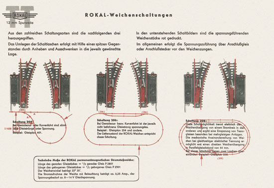 Rokal TT-Modellbahn Betriebsanweisungen 1958