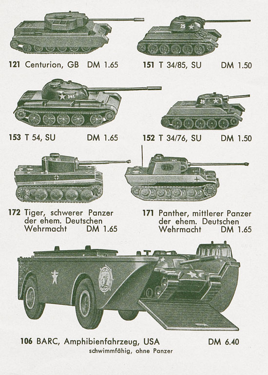 Roskopf Miniatur-Modelle 1960