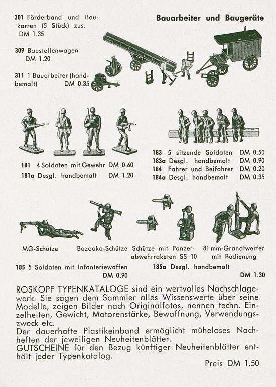 Seite 7 Roskopf Miniatur-Modelle 1960