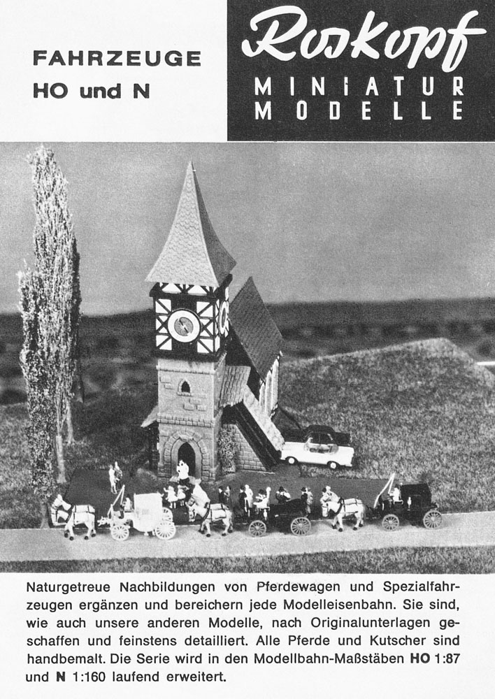 Roskopf Miniatur-Modell um 1965-1967