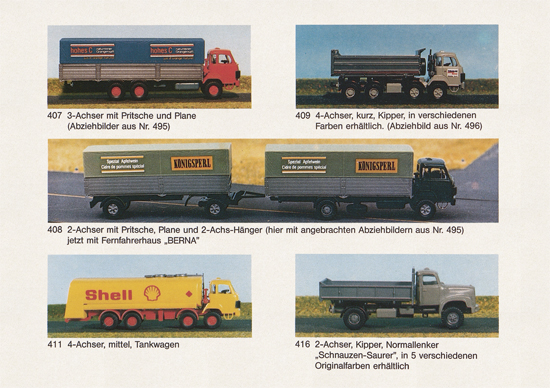 Roskopf Miniaturmodelle 1984