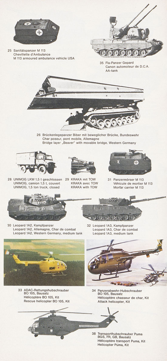 Roskopf Miniatur-Modelle 1985